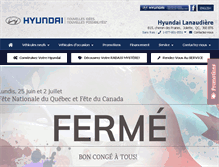 Tablet Screenshot of hyundailanaudiere.com